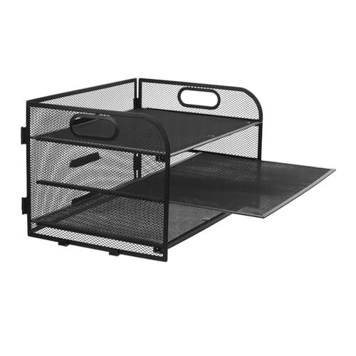 Homoyoyo Schreibtisch Organizer Aktenhalter Lagig Abnehmbar aus Robustem mit Modernem Mesh Design Flexibler Büro Papierablage für Dokumente Briefe und Ordner für Schreibtisch und Homoyoyo Schreibtisch Organizer Aktenhalter Lagig Abnehmbar aus Robustem mit Modernem Mesh Design Flexibler Büro Papierablage für Dokumente Briefe und Ordner für Schreibtisch und von Homoyoyo