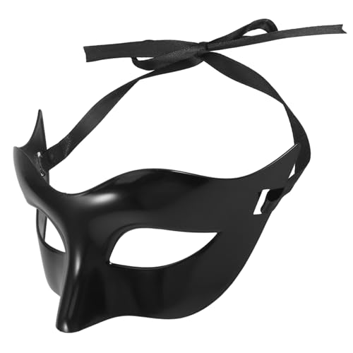 Homoyoyo Schwarze Maskerade Halbgesichtsmaske für Herren Leichte Kunststoff Halloween Faschingsmaske Dekorative Cosplay Party Maske Wiederverwendbar und Komfortabel Homoyoyo Schwarze Maskerade Halbgesichtsmaske für Herren Leichte Kunststoff Halloween Faschingsmaske Dekorative Cosplay Party Maske Wiederverwendbar und Komfortabel von Homoyoyo