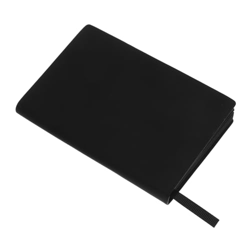 Homoyoyo Schwarzes Notizbuch mit PU Einband Blanko Papier und Vielseitig für Schreiben Zeichnen Journaling Stilvolles Bürobedarf für Schule und Alltag von Homoyoyo
