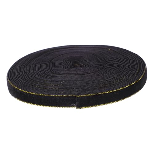 Homoyoyo Schwarzes Samtband mit Goldener Kante Vielseitiges Geschenkband für Geschenkverpackung DIY Schleifen Haaraccessoires und Kreative Dekoration Weiches Faltenresistentes Bastelband Homoyoyo Schwarzes Samtband mit Goldener Kante Vielseitiges Geschenkband für Geschenkverpackung DIY Schleifen Haaraccessoires und Kreative Dekoration Weiches Faltenresistentes Bastelband von Homoyoyo