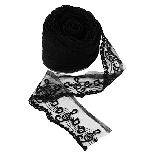 Homoyoyo Schwarzes Spitzenband Yards für DIY Modeprojekte Hochwertige Vielseitige Spitze für Bekleidungsaccessoires Taschen und Korbdekoration für Hochzeiten und Handarbeiten Homoyoyo Schwarzes Spitzenband Yards für DIY Modeprojekte Hochwertige Vielseitige Spitze für Bekleidungsaccessoires Taschen und Korbdekoration für Hochzeiten und Handarbeiten von Homoyoyo
