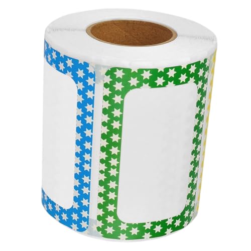 Homoyoyo Selbstklebende Bunte Blanko Etiketten Aufkleber Langlebige Sortieretiketten für Vorratsdosen Büro Haushalt Vielseitig Beschriftbare Organisationssticker Homoyoyo Selbstklebende Bunte Blanko Etiketten Aufkleber Langlebige Sortieretiketten für Vorratsdosen Büro Haushalt Vielseitig Beschriftbare Organisationssticker von Homoyoyo