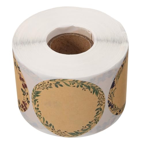 Homoyoyo Selbstklebende Geschenkaufkleber mit Blumenkranz Kraftpapier Etiketten für Geschenkverpackung Karten Umschläge Vielseitig für Backwaren und Dekoration Einfach Haftend Homoyoyo Selbstklebende Geschenkaufkleber mit Blumenkranz Kraftpapier Etiketten für Geschenkverpackung Karten Umschläge Vielseitig für Backwaren und Dekoration Einfach Haftend von Homoyoyo