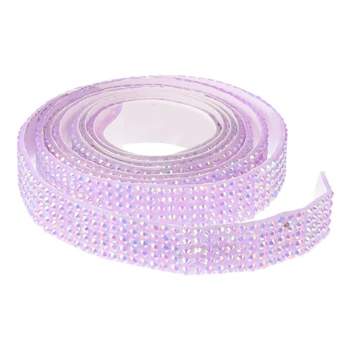 Homoyoyo Selbstklebendes Strassband Craft Strassstreifen Glitzernde Strassrollen Für Kleidungs-strass Kostüm-strassdekor Bänder Zum Basteln von Homoyoyo