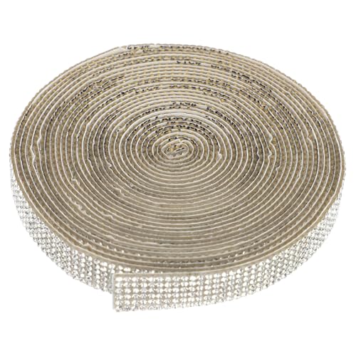 Homoyoyo Selbstklebendes Strassband Yards DIY Kristall Dekoband mit Glitzersteinen Flexibel Zuschneidbar Funkelndes Rhinestone Ribbon für Hochzeit Handwerksdekorationsideen von Homoyoyo