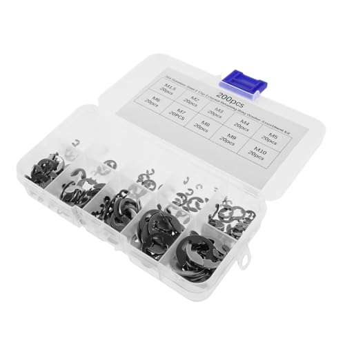 Homoyoyo Sicherungsringe Sortiment Sicherungsring Clips Sortiment Sicherungsring Clips Sicherungsringklemmen Praktische Sicherungsringe von Homoyoyo