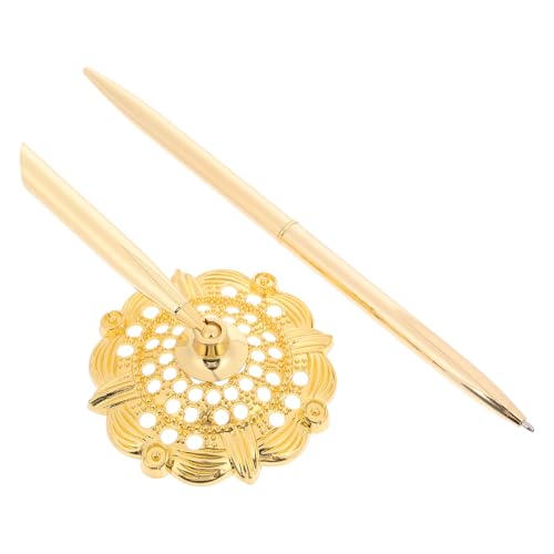 Homoyoyo Signaturstift kugelschreiber Stehende Design-Stifte Büro Business Stift Geschäftsstifte Stifte zum Signieren im Gästebuch Signierstift Stift mit Ständer Business Pen Metall Golden Homoyoyo Signaturstift kugelschreiber Stehende Design-Stifte Büro Business Stift Geschäftsstifte Stifte zum Signieren im Gästebuch Signierstift Stift mit Ständer Business Pen Metall Golden von Homoyoyo