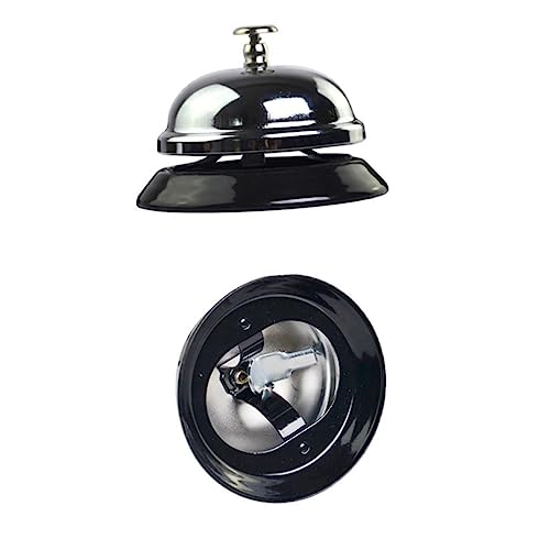 Homoyoyo Silberne Rezeptionsklingel mit Klarem Klassische Serviceglocke für Restaurant Hotel Bar Leichte Tragbare Kundenservice Glocke für Schnelle Bedienung Homoyoyo Silberne Rezeptionsklingel mit Klarem Klassische Serviceglocke für Restaurant Hotel Bar Leichte Tragbare Kundenservice Glocke für Schnelle Bedienung von Homoyoyo