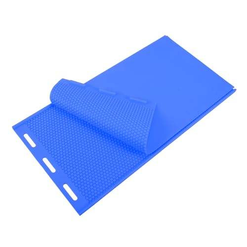 Homoyoyo Silikon Bienenwachs Form Flexible DIY Honigwabenplatte Bienenfreundliches Beekeeping Tool Einfache Handhabung Langlebig für Kerzen und Wachsplatten Herstellung Blau von Homoyoyo