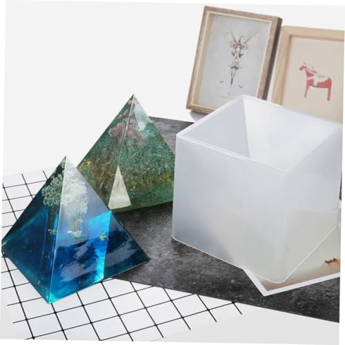 Homoyoyo Silikon Gießform Pyramide mit Sockel Epoxidharzform Widerstandsfähig Flexibel für DIY Dekoration Basteln Epoxidharz Schmuck Ornament Herstellung Homoyoyo Silikon Gießform Pyramide mit Sockel Epoxidharzform Widerstandsfähig Flexibel für DIY Dekoration Basteln Epoxidharz Schmuck Ornament Herstellung von Homoyoyo