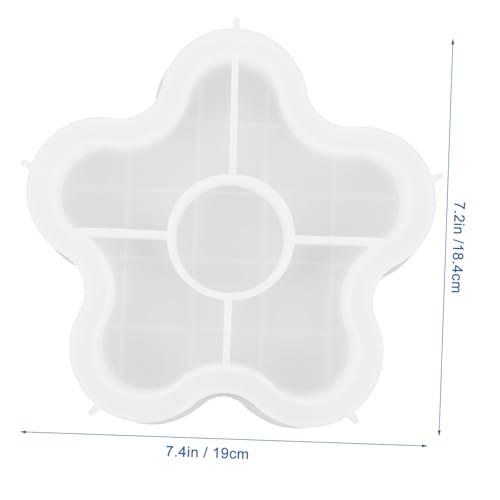 Homoyoyo Silikon Gießform für DIY Untersetzer und Aufbewahrungstablett Flexible Epoxyform für Dekorative Platten Blumenförmige Gießform Reißfest und Leicht zu Entformen Langlebig für Homoyoyo Silikon Gießform für DIY Untersetzer und Aufbewahrungstablett Flexible Epoxyform für Dekorative Platten Blumenförmige Gießform Reißfest und Leicht zu Entformen Langlebig für von Homoyoyo