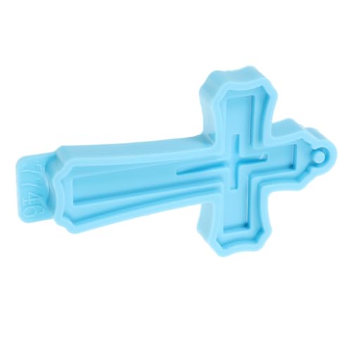 Homoyoyo Silikon Kreuzform für Epoxidharz Diy Schlüsselanhänger Anhänger und Schmuck Langlebige und Flexible Gießform für Kreative Bastelprojekte von Homoyoyo