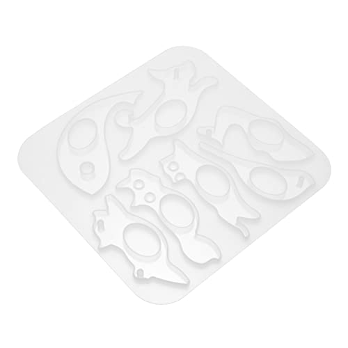 Homoyoyo Silikon Lesezeichen Ring Halter Form DIY Epoxidharz Gießform für Buchliebhaber Flexibles und Wiederverwendbares Silikonmaterial Bastelprojekte und von Homoyoyo
