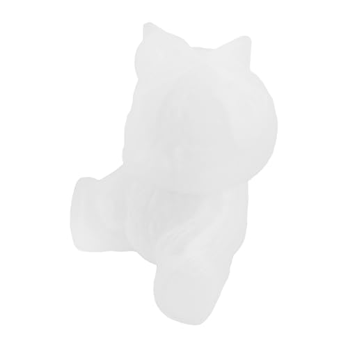 Homoyoyo Silikonform Bär mit Rundem Sockel Stabile Epoxidharz Gießform für Schokolade Fruchtgummi DIY Basteln Niedliche Tierform für Kuchen Dekoration und Wohnaccessoires von Homoyoyo