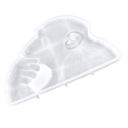 Homoyoyo Silikonform Gorilla für Epoxidharz Gießen Flexible DIY Form für Harz Schmuck und Dekoration Weiß Lebensmittelecht Hitzebeständig Einfach zu Entformen Einteilig von Homoyoyo