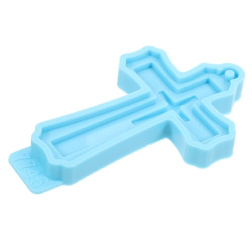 Homoyoyo Silikonform Kreuz Anhänger DIY Gießform Flexible Epoxidharz Form für Schlüsselanhänger Schmuckherstellung Einfach Entnehmbar Wiederverwendbar für Bastler von Homoyoyo