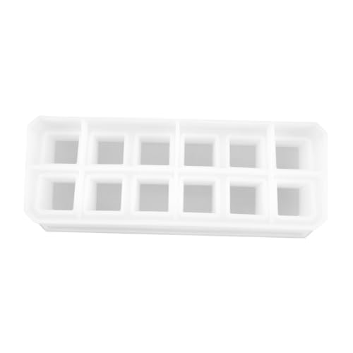 Homoyoyo Silikonform Lippenstift Aufbewahrungsbox Gießform Fächer Flexibel Wiederverwendbar DIY Bastelset für Schmuck und Kosmetik Organizer Desktop Storage von Homoyoyo