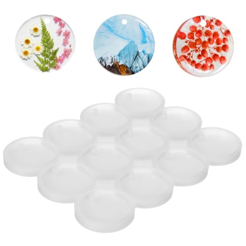 Homoyoyo Silikonform Lutscherformen Klein Für Schmuck Diy -schimmelpilzherstellung Runden Kreisförmig Modellieren Schlüssel Schild Backen Epoxidharz Gießformen Aus Harz Weiß Kieselgel von Homoyoyo