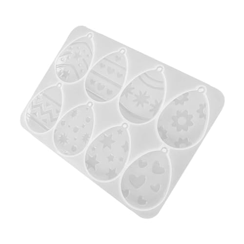 Homoyoyo Silikonform Ostern Anhänger DIY Silikon Schmuckform für Epoxidharz Ohrring Anhänger Gießform Wiederverwendbar Robust Leicht zu Reinigen für Kreative Bastelprojekte von Homoyoyo