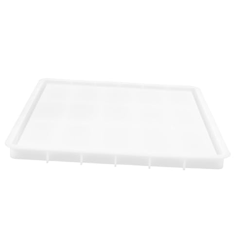 Homoyoyo Silikonform Tablett Eckig Flexibel Langlebig DIY Gießform Silikon Tray Mold für Epoxidharz Resin Kunsthandwerk und Schmuckaufbewahrung Weiß von Homoyoyo