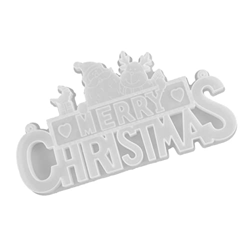 Homoyoyo Silikonform Weihnachtsmann Weihnachtsdekoration DIY Kristall Silikon Gießform Flexibel Transparent für Handgemachte Anhänger und Festliche Ornamente von Homoyoyo