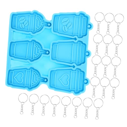 Homoyoyo Silikonform für Schlüsselanhänger DIY Teiliges mit Fach Kaffeetassen Form Flexible Langlebige Antihaftbeschichtete Gießform für Harz Schmuckherstellung und Bastelbedarf Homoyoyo Silikonform für Schlüsselanhänger DIY Teiliges mit Fach Kaffeetassen Form Flexible Langlebige Antihaftbeschichtete Gießform für Harz Schmuckherstellung und Bastelbedarf von Homoyoyo
