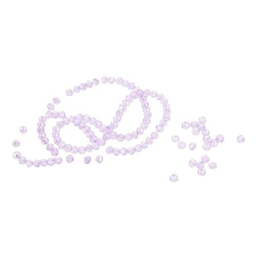 Homoyoyo Sonnensteinperlen Glücksperlen Armbandherstellungsset Kristallperlen Halbedelperlen Perlen zum Basteln Mondsteinperlen Perlen für Schmuckhersteller heilender Edelstein Glas Violett von Homoyoyo