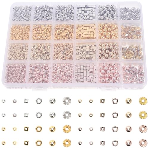 Homoyoyo Spacer Perlen Flach Schmuck Basteln DIY Armbänder Halsketten Perlen für Kreative DIY Schmuckherstellung Langlebig Hautfreundlich Homoyoyo Spacer Perlen Flach Schmuck Basteln DIY Armbänder Halsketten Perlen für Kreative DIY Schmuckherstellung Langlebig Hautfreundlich von Homoyoyo