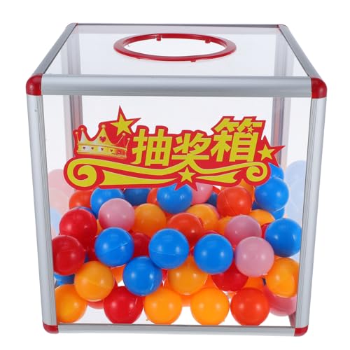 Homoyoyo Spendenbox Aus Acryl Mit Bunten Kugeln 25 X 25 X 25 Cm Vorschlagsbox Für Wahlzettel Geldaufbewahrungsbehälter Für Wahlvorschläge Für Wohltätigkeitsveranstaltungen von Homoyoyo