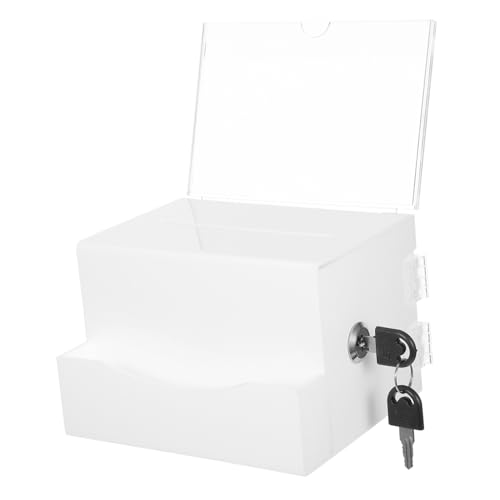Homoyoyo Spendenbox mit Schloss Transparente Acryl Box für Vorschläge und Geldgeschenke Multifunktionale Abstimmungsbox für Veranstaltungen und Hochzeiten Homoyoyo Spendenbox mit Schloss Transparente Acryl Box für Vorschläge und Geldgeschenke Multifunktionale Abstimmungsbox für Veranstaltungen und Hochzeiten von Homoyoyo