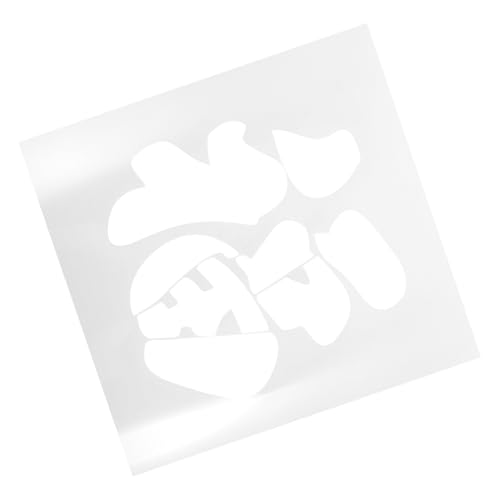Homoyoyo Stencil Vorlage Kunststoff Fu Zeichen Schablone für Holzbrand Wandgestaltung und Bastelprojekte für Neujahrsfeiern und Kreative Diy Ideen von Homoyoyo