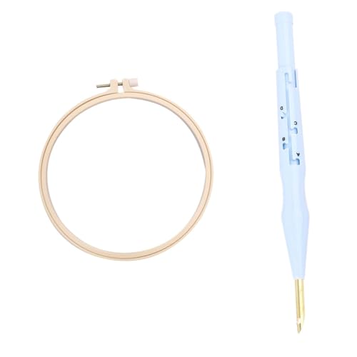 Homoyoyo Stickmaterialpaket Stoff Basteln Nähen Stoff Heim Stickset Stick Stanzset Stanzkunst Sets Stanznadel Set Kindergarn Anfängerstich Floss Stickzubehör von Homoyoyo