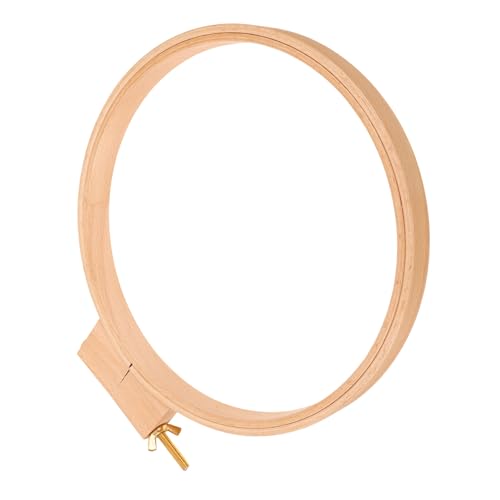 Homoyoyo Stickrahmen aus Holz Ø Stabiles Langlebiges Kreuzstich Stickerei hilfsmittel für DIY Handarbeiten Geeignet zum Spannen und Dekorieren von Stickprojekten von Homoyoyo