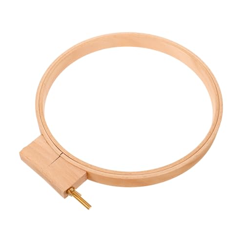 Homoyoyo Stickrahmen aus Massivem Holz Dicker Runder Kreuzstich Rahmen Stabiler Stickring für DIY Sticken Handarbeit Quilten Näharbeiten Geeignet für Anfänger und Fortgeschrittene von Homoyoyo
