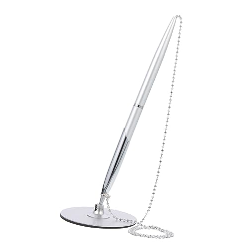 Homoyoyo Stift unterschreiben büromaterial bürozubehör ballpoint pen Hotel-Schreibstift bürogadges Stifte Kugelschreiber Signaturstift Büro Business Stift Desktop-Zeichenstift Metall Silver von Homoyoyo