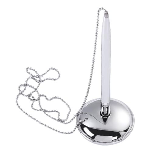 Homoyoyo Stift unterschreiben multi Ketten Bußgeld Hochzeit LED Business-Zeichen-Stift Kugelschreiber mit Kette und Sockel Stifte zum Signieren im Gästebuch Stiftkette Plastik Silber Homoyoyo Stift unterschreiben multi Ketten Bußgeld Hochzeit LED Business-Zeichen-Stift Kugelschreiber mit Kette und Sockel Stifte zum Signieren im Gästebuch Stiftkette Plastik Silber von Homoyoyo