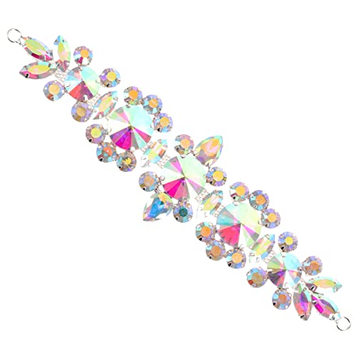 Homoyoyo Strassapplikation für DIY Kleidungsstücke Glitzer Patch Applique für Hochzeitskleider Dekorative Flecken mit Hochwertigem Ab Finish für Brautkleid Gestaltung Homoyoyo Strassapplikation für DIY Kleidungsstücke Glitzer Patch Applique für Hochzeitskleider Dekorative Flecken mit Hochwertigem Ab Finish für Brautkleid Gestaltung von Homoyoyo