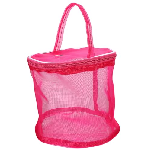 Homoyoyo Stricktasche Netz Gehäkelte Aufbewahrungstasche Häkeln Haken Einkaufstasche Stricken Häkelgarnhalter Taschen Stricken Einkaufstasche Gehäkelt Gewebte Taschen Aus Wollgarn Rosy von Homoyoyo
