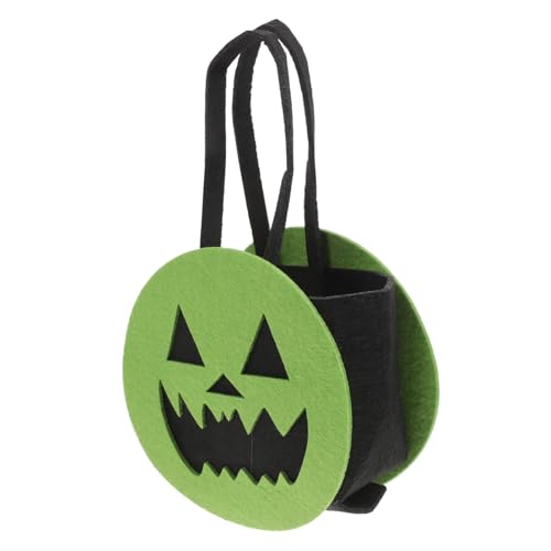 Homoyoyo Süßigkeitentasche Halloween Candy Beutetaschen Party Bevorzugt Taschen Süßigkeitentüten Halloween Partytaschen -party -taschen Lecker Gut Grün Vlies von Homoyoyo