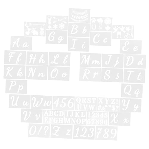 Homoyoyo Teiliges Alphabet Schablonen aus Kunststoff Wiederverwendbare Buchstaben und Zahlen Schablonen für Wanddekoration DIY Malvorlagen Basteln Holz und Papier Vielseitig für Kreative Homoyoyo Teiliges Alphabet Schablonen aus Kunststoff Wiederverwendbare Buchstaben und Zahlen Schablonen für Wanddekoration DIY Malvorlagen Basteln Holz und Papier Vielseitig für Kreative von Homoyoyo
