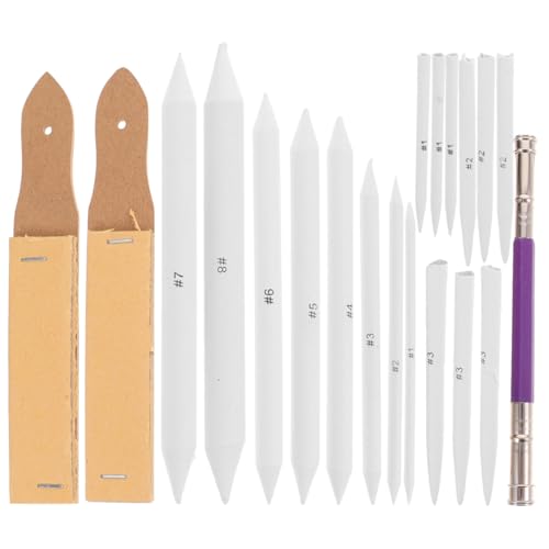 Homoyoyo Teiliges Blending Stump für Zeichnen und Skizzen Langlebige Papierwischer mit Schleifpapier Robustes Künstler zeichenzubehör für Anfänger und Professionelle Maler von Homoyoyo