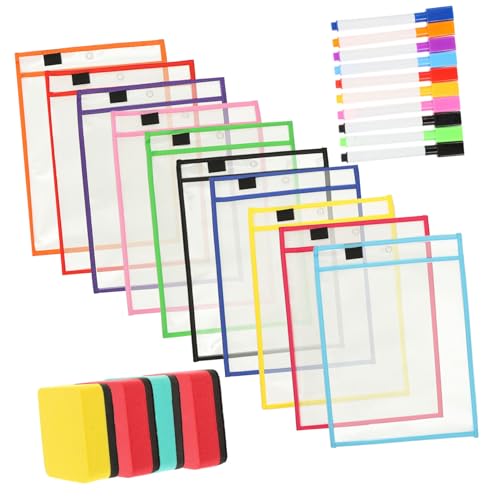 Homoyoyo Teiliges Dry Erase mit Wiederverwendbaren Transparenten Pet File Pockets Robuste Verschleißfeste Dokumententaschen für Lehrer Abwischbare Schreibhüllen mit Zufällige Farbe Homoyoyo Teiliges Dry Erase mit Wiederverwendbaren Transparenten Pet File Pockets Robuste Verschleißfeste Dokumententaschen für Lehrer Abwischbare Schreibhüllen mit Zufällige Farbe von Homoyoyo