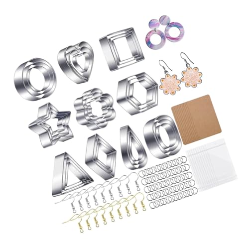 Homoyoyo Teiliges Edelstahl Clay Cutter Polymer Clay DIY Werkzeug für Ohrschmuck Basteln mit Scharfen Klingen Langlebig Vielseitig für Kekse Homoyoyo Teiliges Edelstahl Clay Cutter Polymer Clay DIY Werkzeug für Ohrschmuck Basteln mit Scharfen Klingen Langlebig Vielseitig für Kekse von Homoyoyo