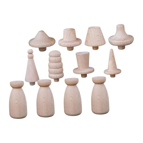 Homoyoyo Teiliges Holz Puppen zum Bemalen Unvollendete DIY Holzfiguren Glatte Oberfläche Leicht und Langlebig Kreative Bastelfiguren für Dekoration Homoyoyo Teiliges Holz Puppen zum Bemalen Unvollendete DIY Holzfiguren Glatte Oberfläche Leicht und Langlebig Kreative Bastelfiguren für Dekoration von Homoyoyo