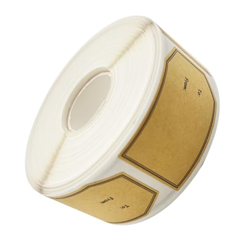 Homoyoyo Teiliges Kraftpapier Geschenketiketten Selbstklebende Ablösbare Aufkleber für Geschenke Party Hochzeit Runde Fein Haftende Dekorationsetiketten für Basteln und Verpackungen Homoyoyo Teiliges Kraftpapier Geschenketiketten Selbstklebende Ablösbare Aufkleber für Geschenke Party Hochzeit Runde Fein Haftende Dekorationsetiketten für Basteln und Verpackungen von Homoyoyo