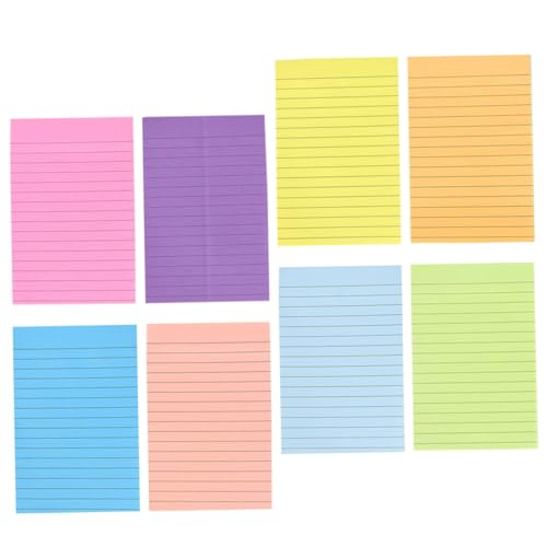 Homoyoyo Teiliges Linierte Haftnotizen mit Starkem Klebestreifen Bunte Selbstklebende Memo Pads für Büro und Schule Praktische Indexkarten zum Beschriften und Organisieren von To Do Listen Homoyoyo Teiliges Linierte Haftnotizen mit Starkem Klebestreifen Bunte Selbstklebende Memo Pads für Büro und Schule Praktische Indexkarten zum Beschriften und Organisieren von To Do Listen von Homoyoyo