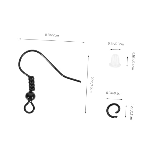 Homoyoyo Teiliges Schwarz mit Perle Große Ohrhaken Schmuckzubehör für DIY Ohrringe Ohrringteile Sicherer Halt und Leichtgewicht für Ohrschmuck Basteln Homoyoyo Teiliges Schwarz mit Perle Große Ohrhaken Schmuckzubehör für DIY Ohrringe Ohrringteile Sicherer Halt und Leichtgewicht für Ohrschmuck Basteln von Homoyoyo