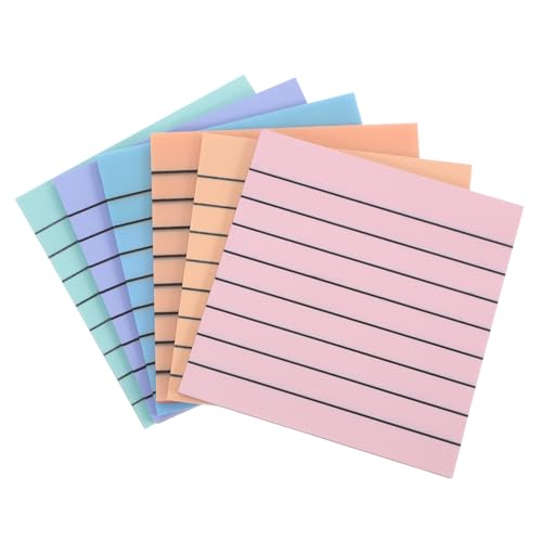 Homoyoyo Teiliges Selbstklebende Dekorative Memo Pads Kleine Linierte Notizblöcke in Pastellfarben Praktische Haftnotizen für Schule Büro Studium Tragbare Erinnerungshilfen zum Beschriften von Homoyoyo
