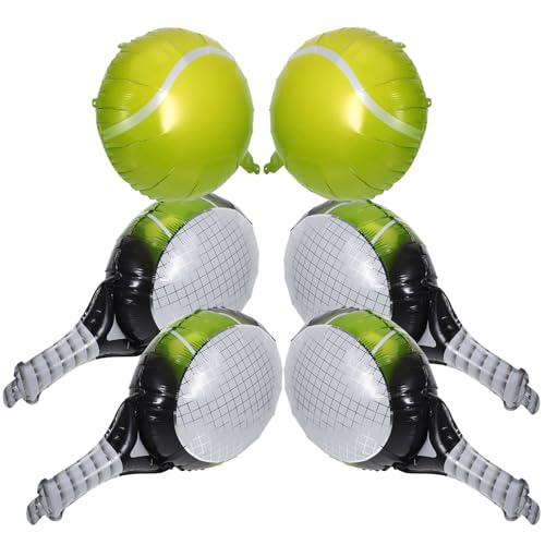 Homoyoyo Tennisparty-Luftballons Grün: 1 Set Grüne Tennisparty-Luftballons Folienballons Als Dekoration Für Männer Und Frauen Mit Sportthema Geburtstagsdeko Homoyoyo Tennisparty-Luftballons Grün: 1 Set Grüne Tennisparty-Luftballons Folienballons Als Dekoration Für Männer Und Frauen Mit Sportthema Geburtstagsdeko von Homoyoyo