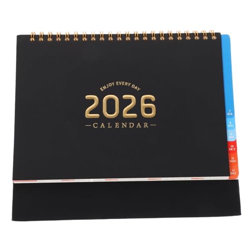 Homoyoyo Tischkalender Notizblock Tischkalender Metallringkalender Akademischer Planer 2026 Tagesplaner Schreibtisch Datumsanzeige Doppeldrahtbindung Kalenderplaner Organizer Homoyoyo Tischkalender Notizblock Tischkalender Metallringkalender Akademischer Planer 2026 Tagesplaner Schreibtisch Datumsanzeige Doppeldrahtbindung Kalenderplaner Organizer von Homoyoyo